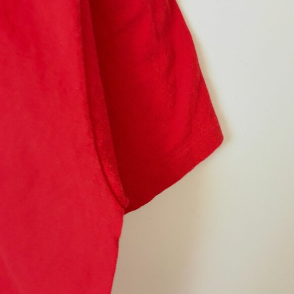 Vintage 80s Large Red Soffe Single Stitch USA T-Shirt We The People Unisex Fit - Picture 6 of 14